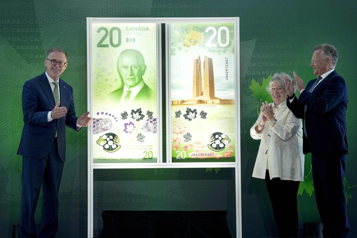 Bank of Canada unveils new $20 note, the first to feature King Charles