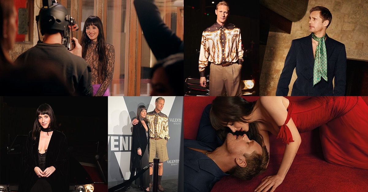 Dakota Johnson and Alexander Skarsgård Talk Perfume and Passion