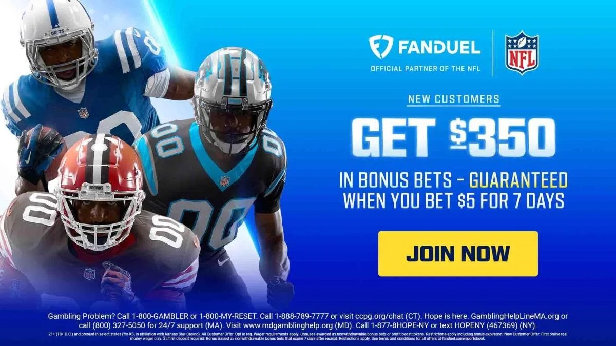 Use FanDuel promo code to get $350 in bonus bets by targeting Lions-Saints, Cowboys-Giants, NFL Week 1