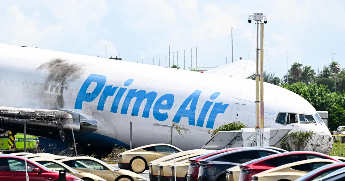 Amazon cargo plane flight data and cockpit voice recorders recovered from crash at Miami International Airport, NTSB says