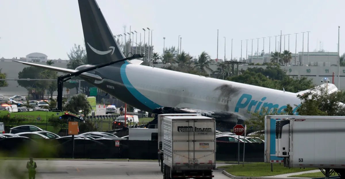 An Amazon cargo plane crashed at Miami International Airport