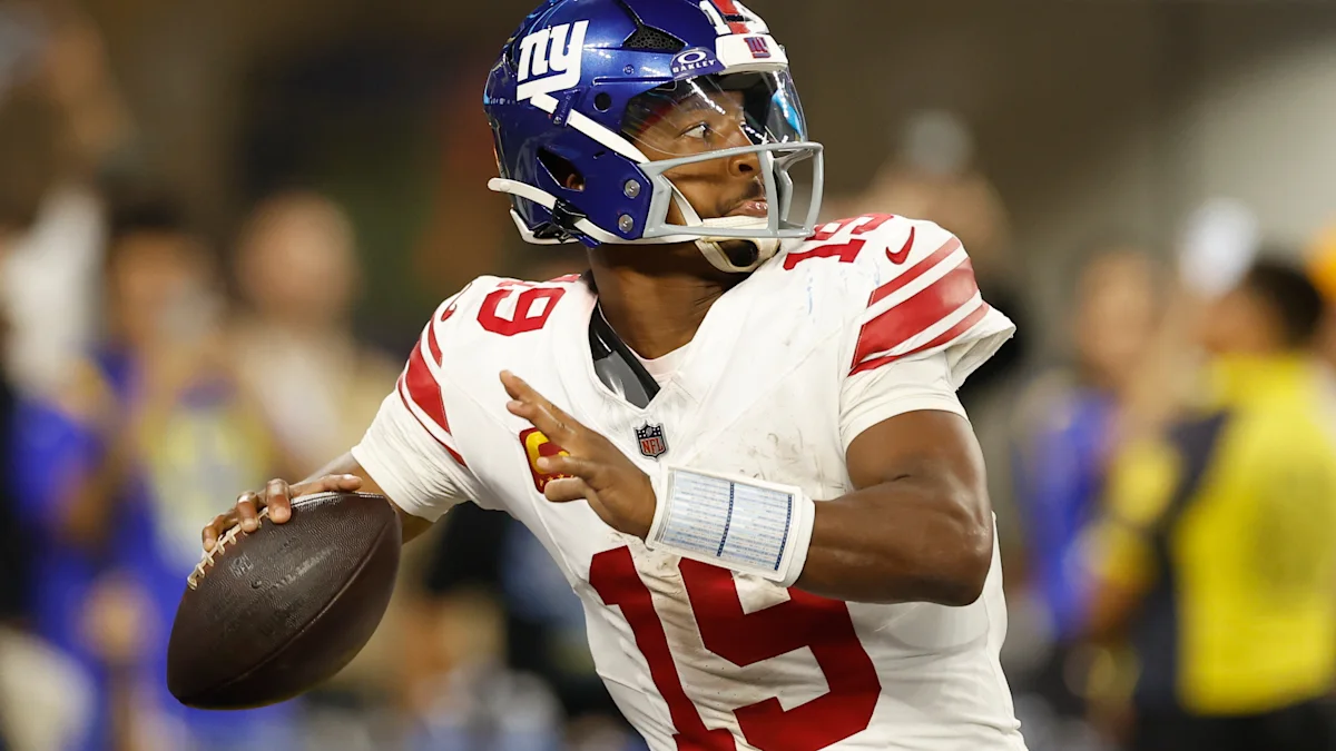 Giants reportedly considering Jimmy Garoppolo, Vikings’ J.J. McCarthy, 49ers’ Mac Jones to potentially fill QB role in wake of Jaxson Dart’s injury