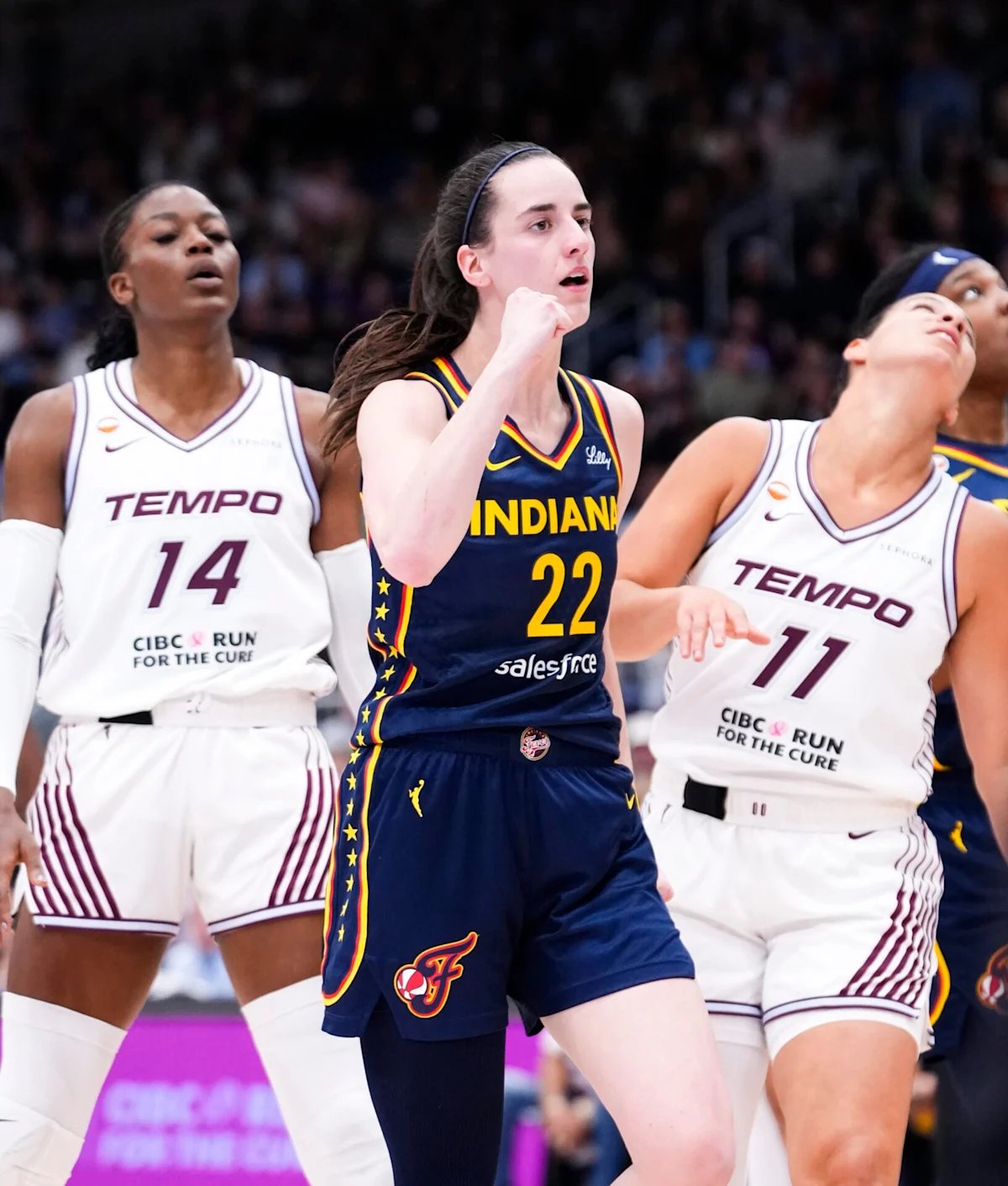 Caitlin Clark produces another record-breaking moment as Indiana Fever beat Toronto Tempo 103-85