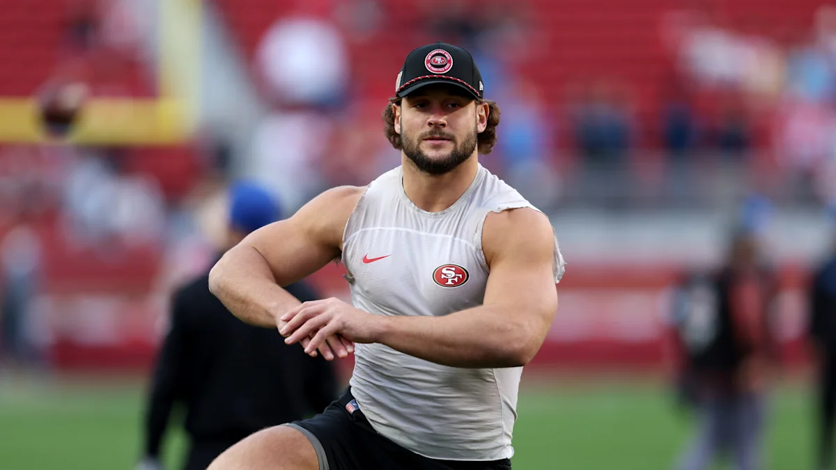 Nick Bosa, George Kittle limited participants in practice
