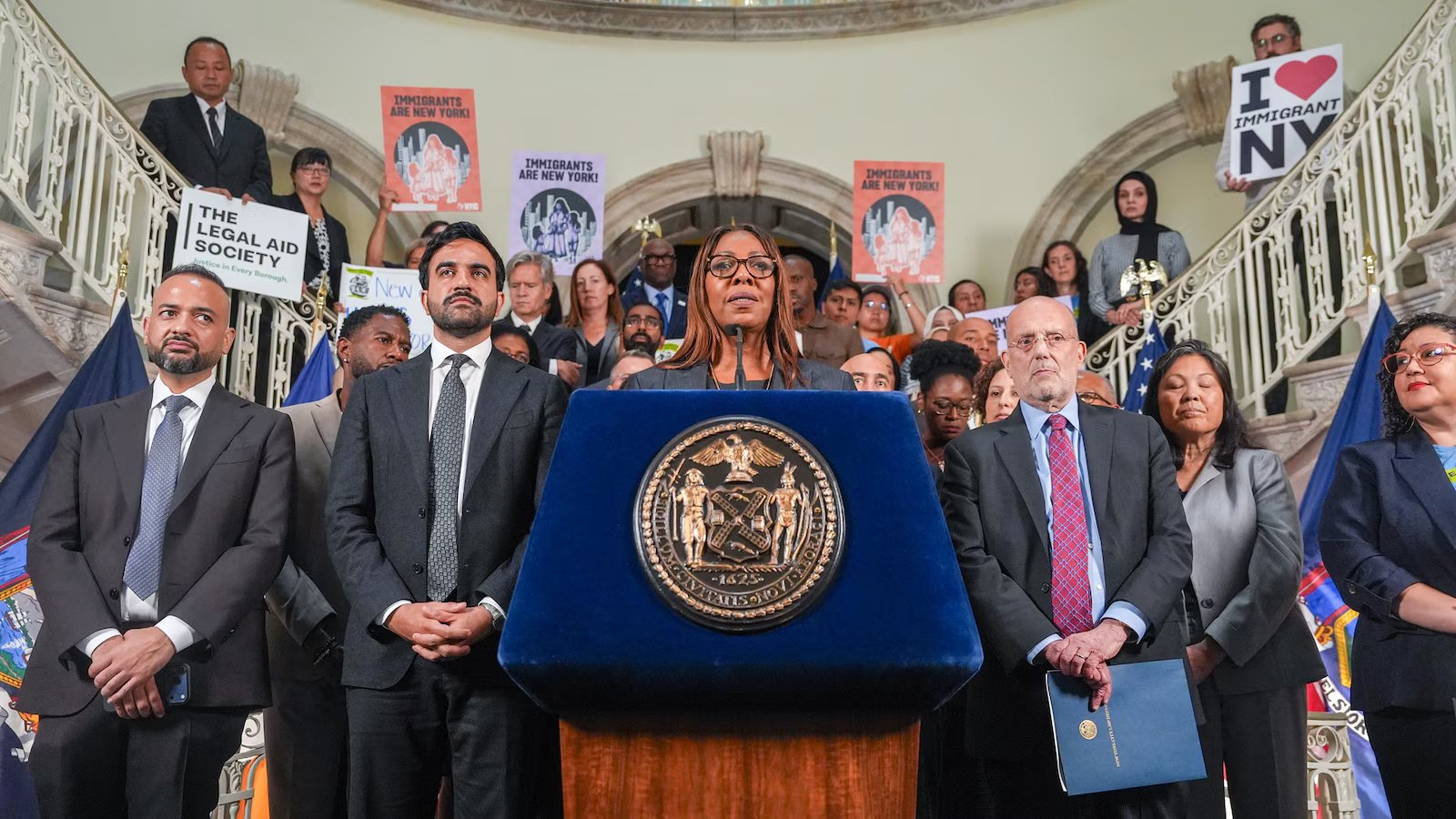 Mayors and states sue Trump over new green card restrictions