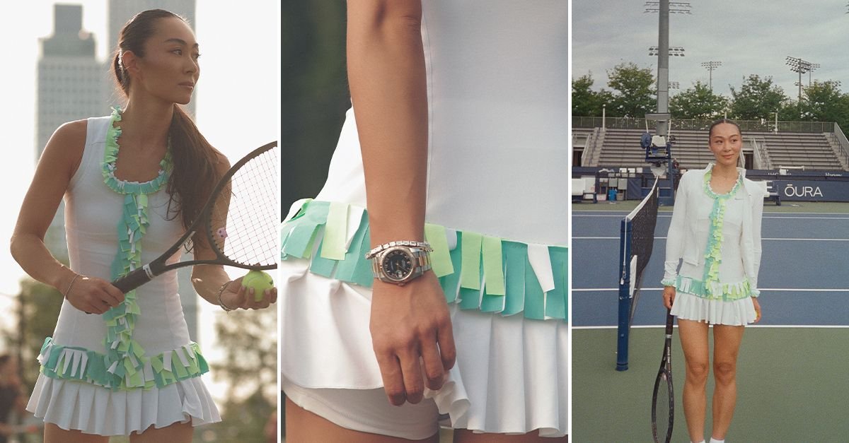The Story Behind Claudia Li’s Custom US Open Tennis Dress