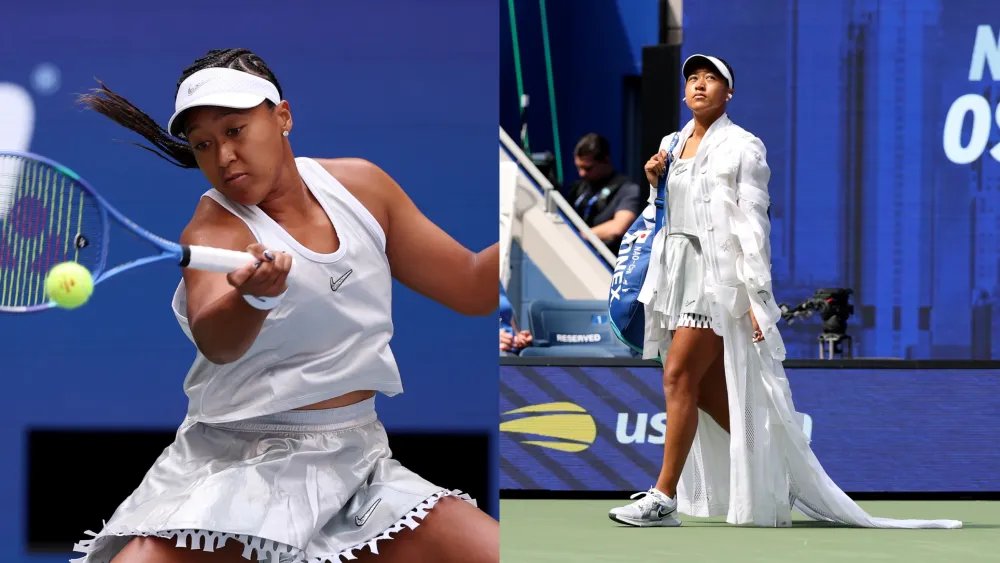 Naomi Osaka Debuts Thom Browne Tennis Kit During US Open 2026