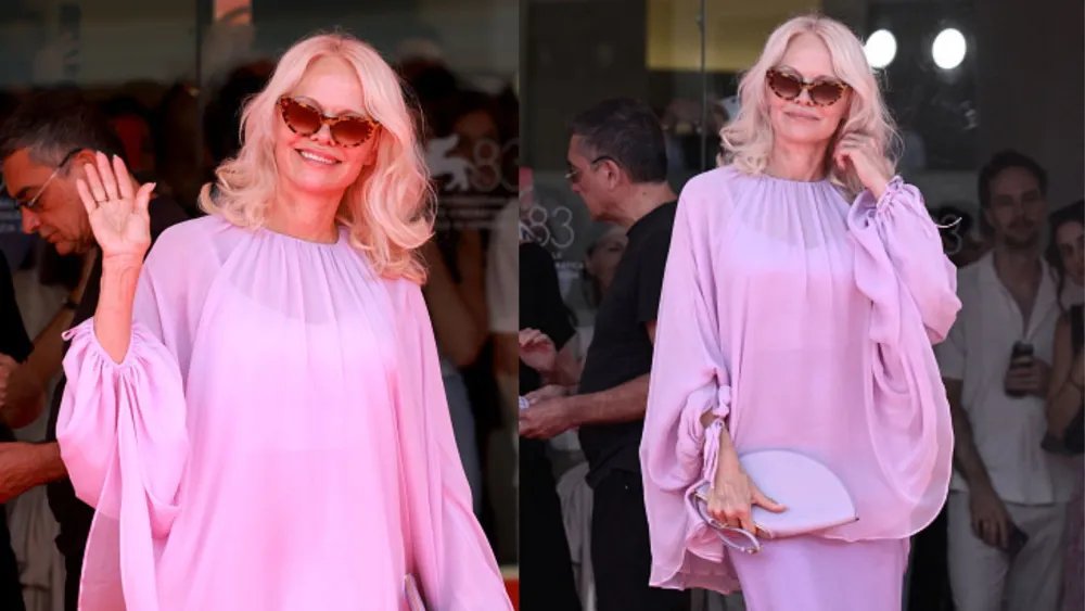 Pamela Anderson Rings In Fall With Animal Print At Golden Lion Award