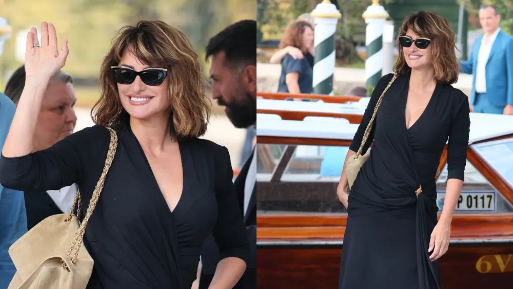 Penelope Cruz Styles Ferragamo’s Jersey Dress for Venice Film Festival