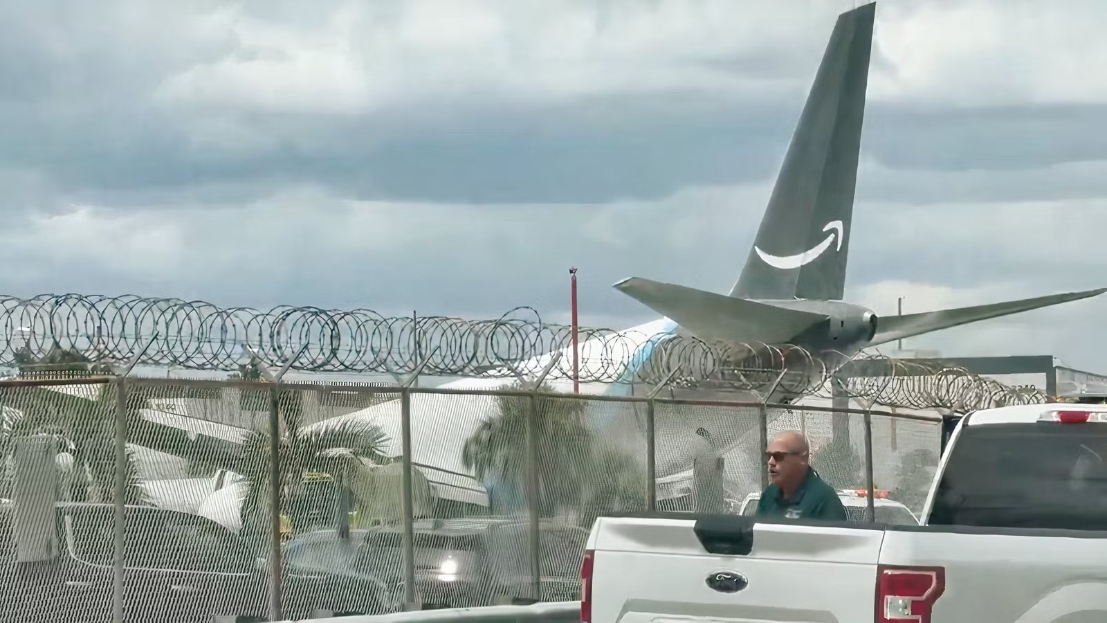 Breaking: Amazon Prime Air Boeing 767-300F Overruns Runway In Miami