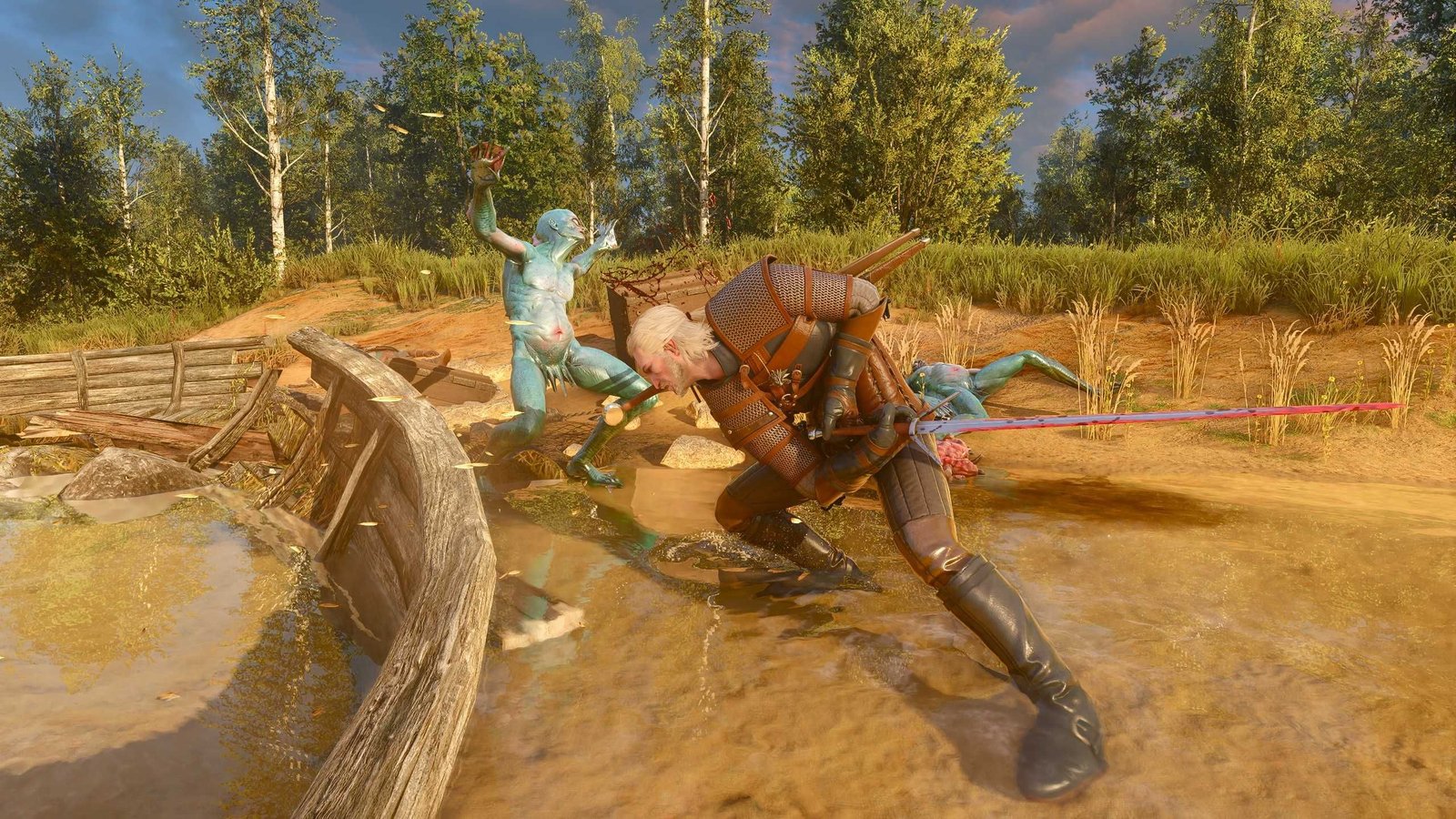 Here's a few minutes of me being bad at The Witcher 3's remastered combat