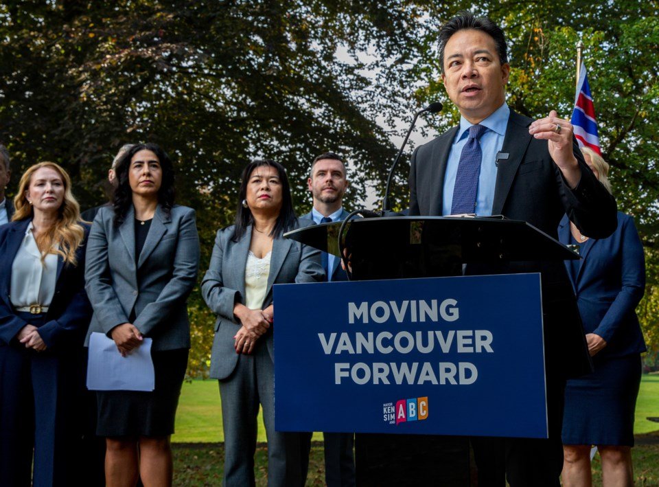 ABC Vancouver commits to open-air hard-drug ban, zero-per-cent tax hike in 2027 if re-elected