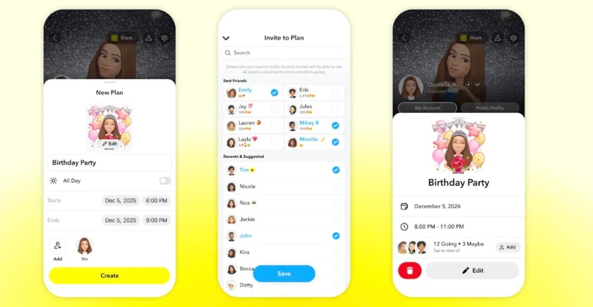 Snapchat makes it easier to plan events and meetups