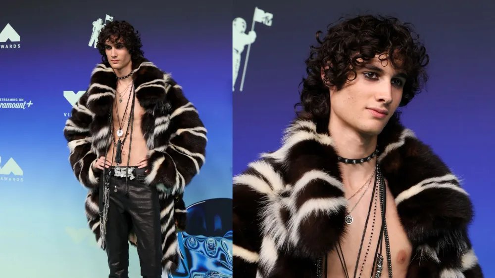 Sombr Has A Rockstar Moment In Custom ERL Outfit At MTV VMAs 2026
