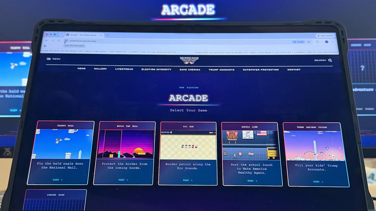 White House launches Arcade.gov with computer game that lets players ‘deport’ migrants
