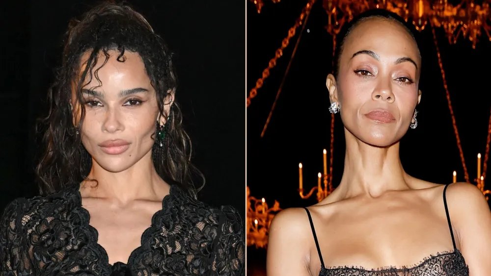 Zoë Kravitz and Zoe Saldaña Wear Saint Laurent Saint Two Ways