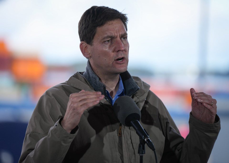 B.C.'s Eby promises relief at gas pumps, while Conservative Doerkson praises pipeline