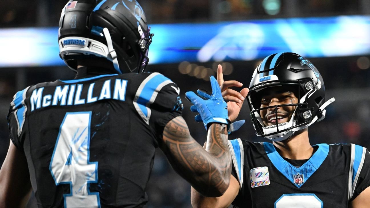 Tetairoa McMillan, Bryce Young star as Panthers defeat Lions