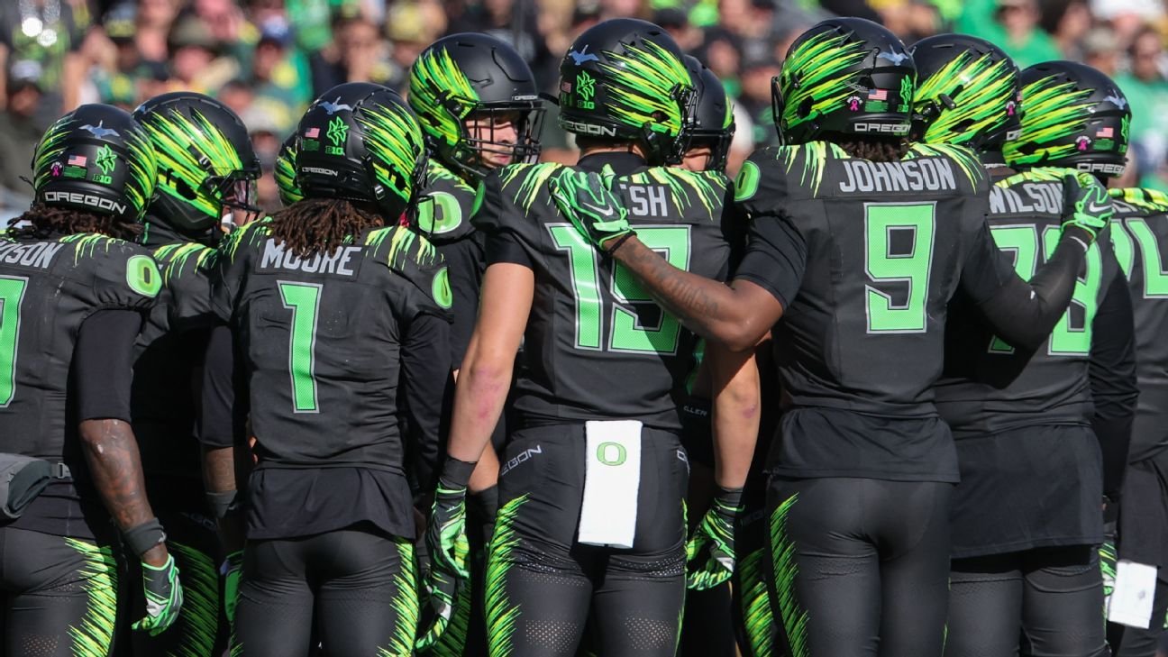 Officials spotted ball incorrectly on Oregon conversion try