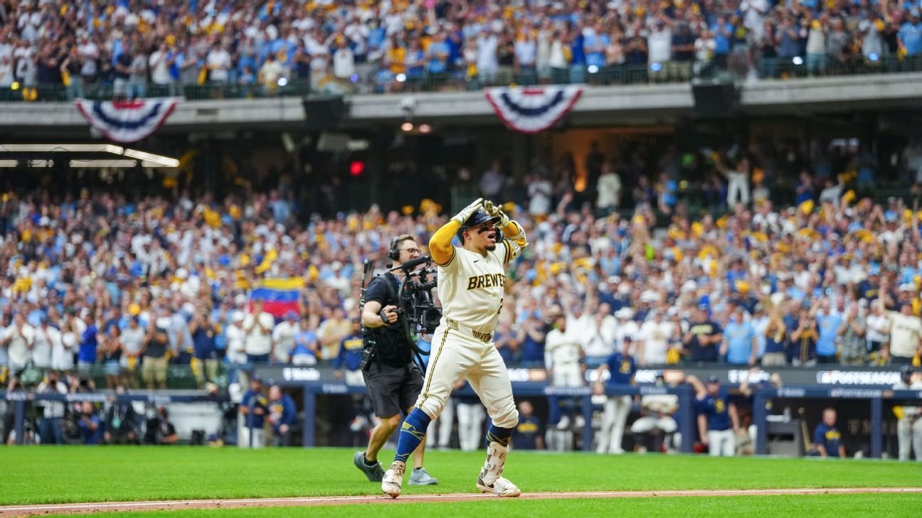 Brewers impose their will on Dodgers in taking 2-0 NLCS lead