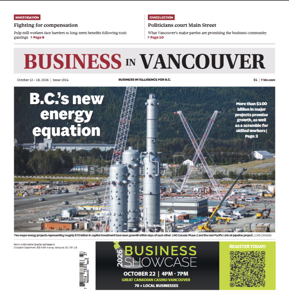 Business in Vancouver — Oct. 13, 2026
