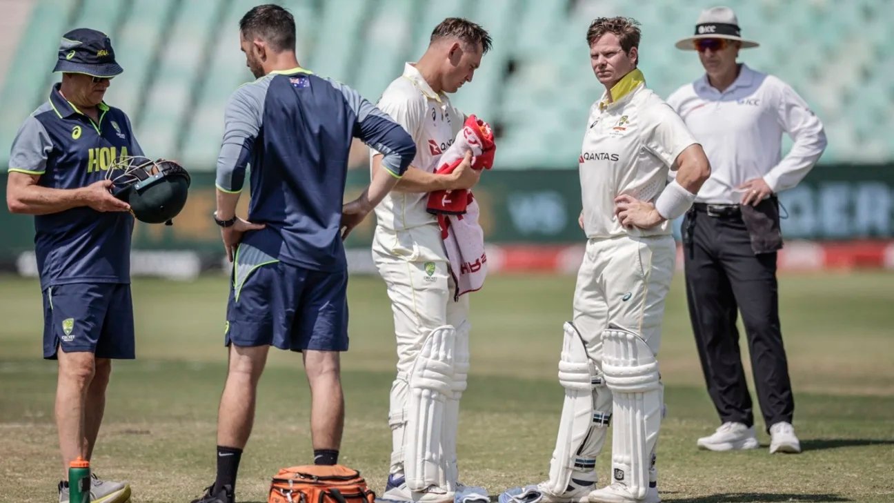 SA vs Aus – Steven Smith doesn’t take the field after blow to the head while batting