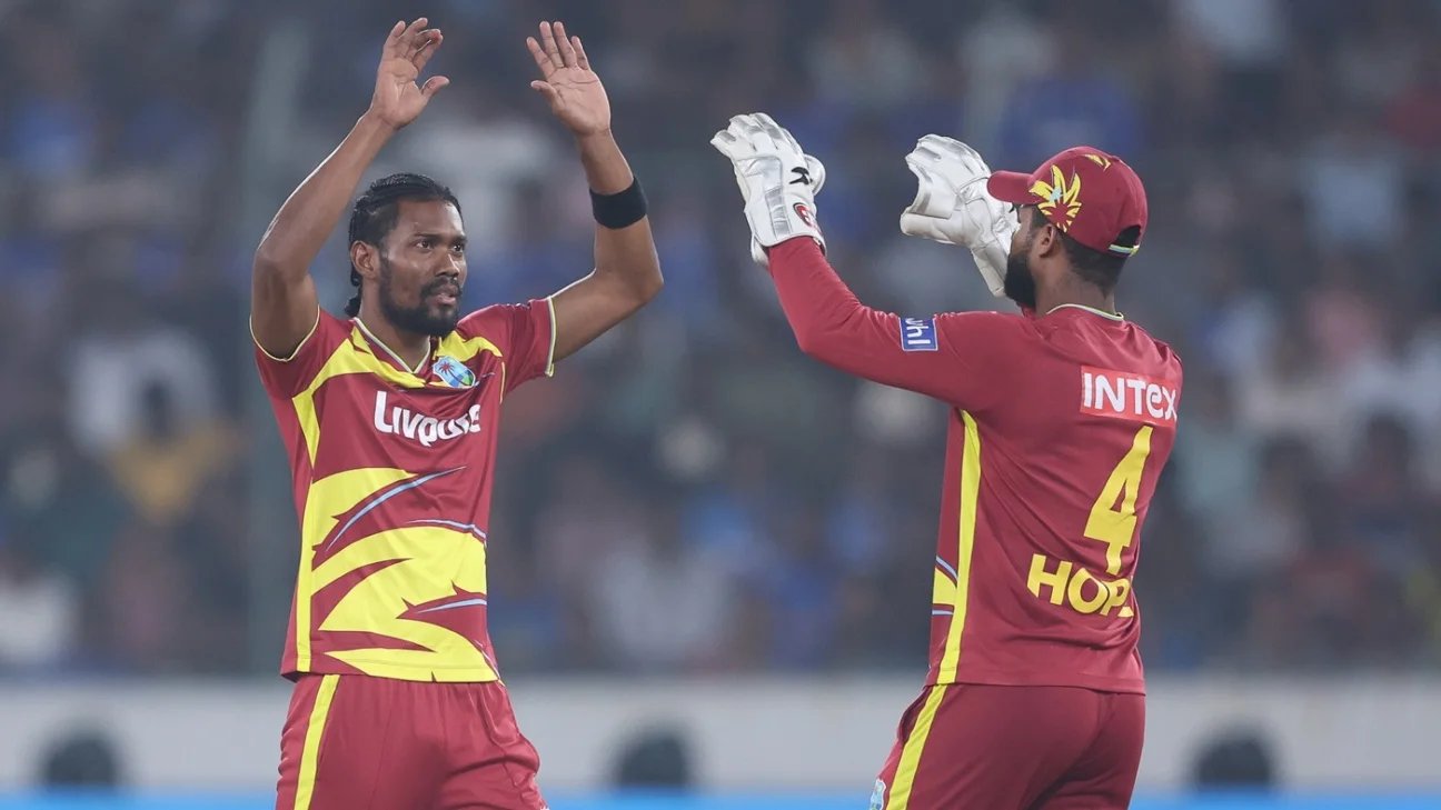 Ind vs WI 5th T20I – WI bowl in rain-reduced game, India bring in Bhuvneshwar