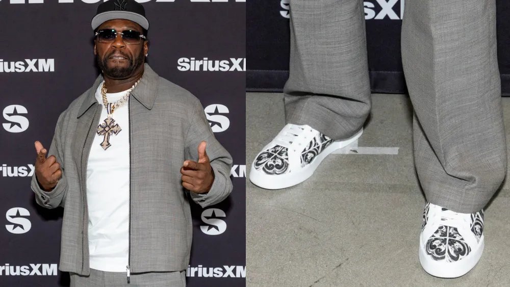 50 Cent Takes a Break From G-Unit Sneakers With Dolce & Gabbana Pair