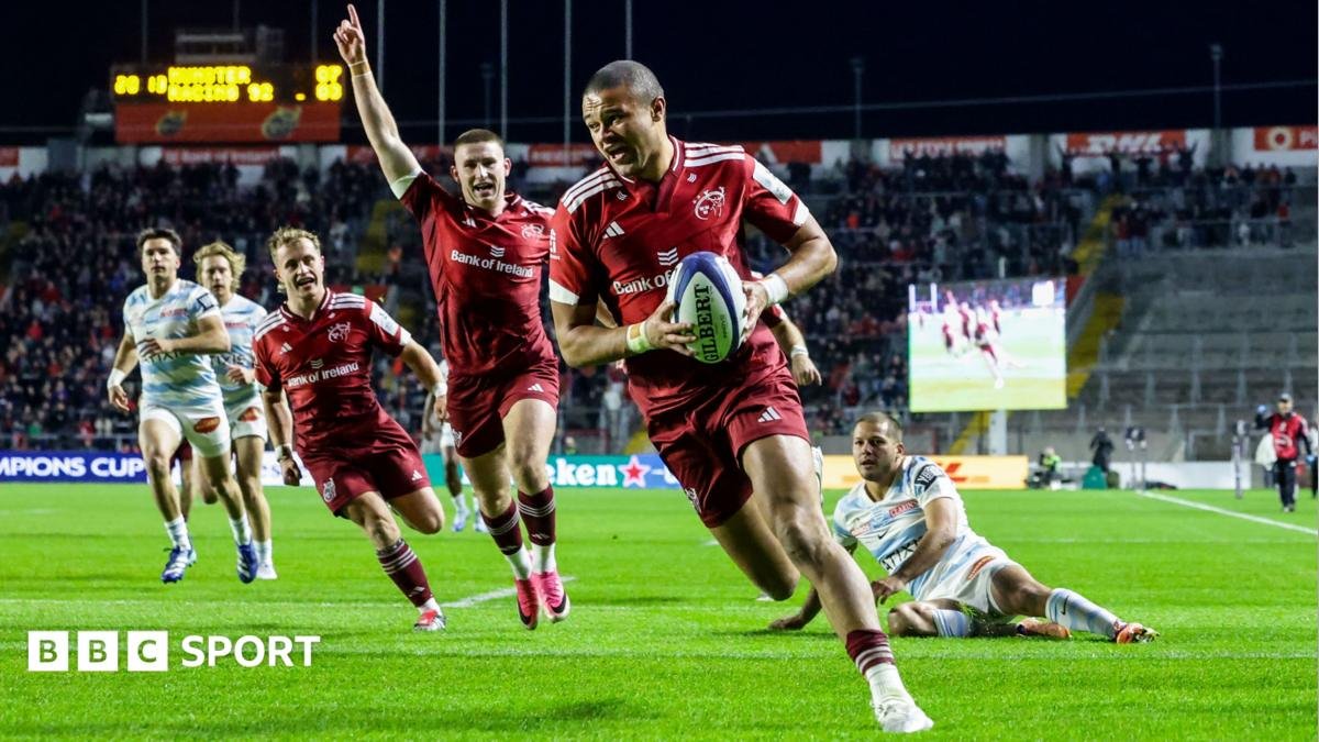 Champions Cup: Munster 33-25 Racing 92 – Southern province win on night they pay tribute to Anthony Foley