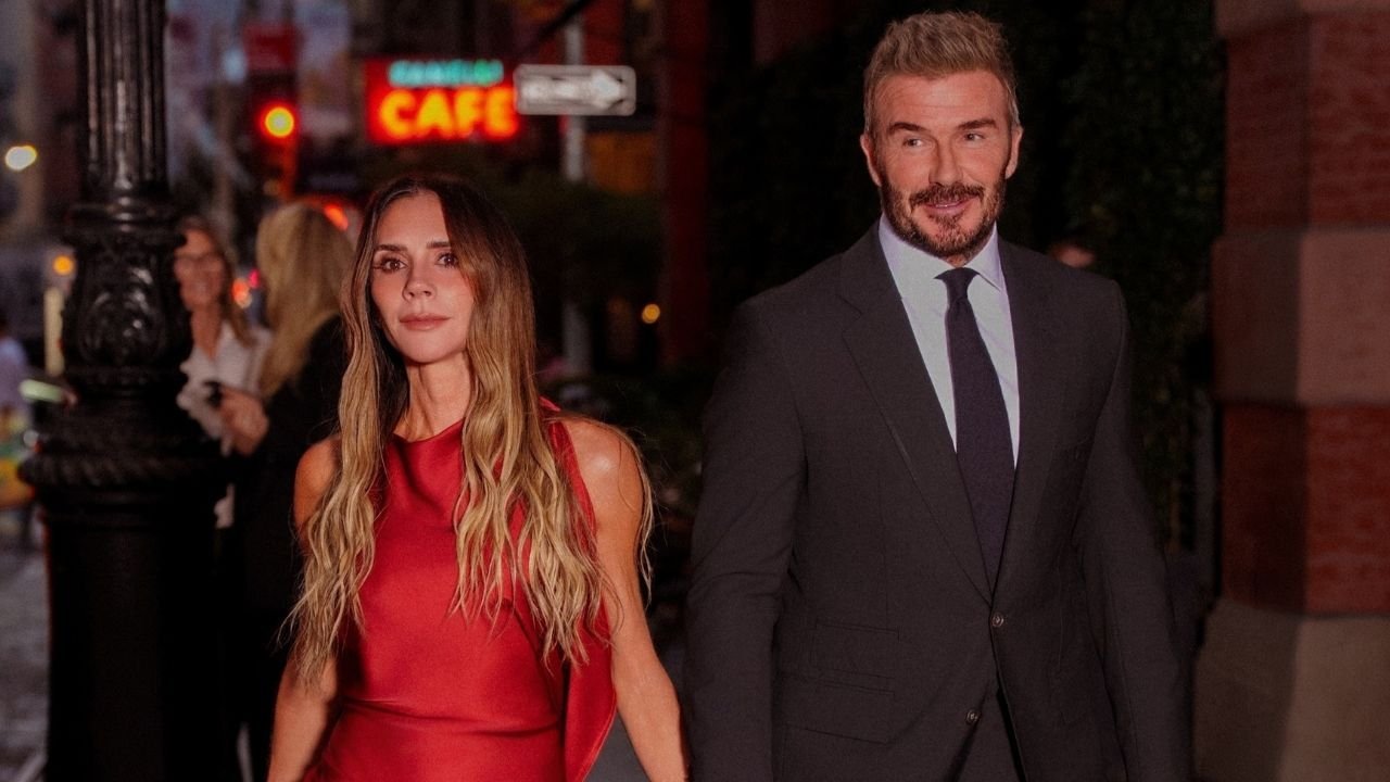 Victoria Beckham’s Plum Heels Made Her Red Dress Even Chicer