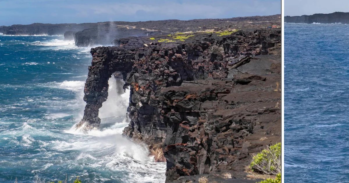 Hawaii sea arch collapses into Pacific Ocean 550 years after its formation