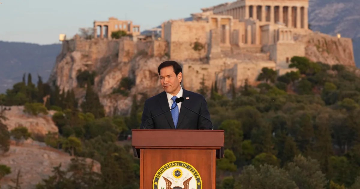 Rubio calls for “unapologetic pursuit of national power,” invoking ancient Greece in Acropolis speech