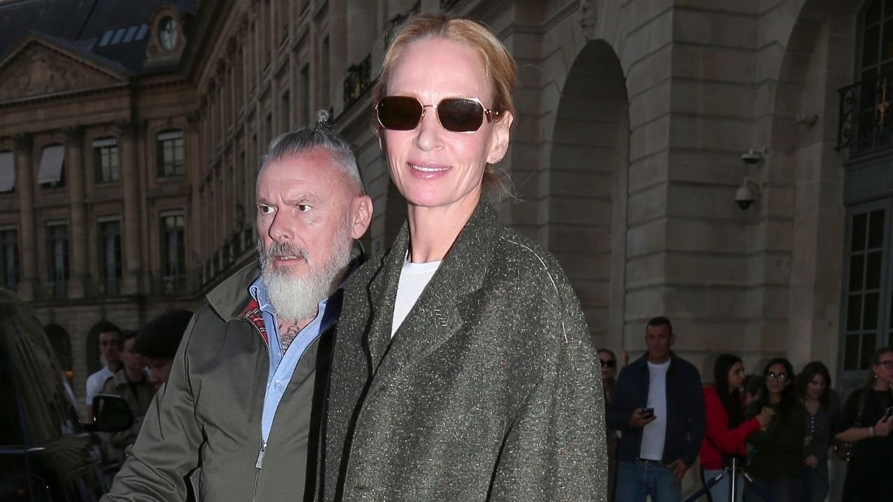 Uma Thurman Styled Loafers in the Chicest Autumn Shade