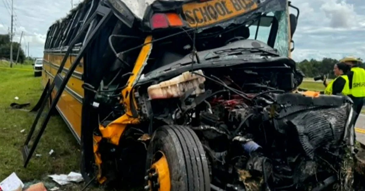 Video shows deadly school bus crash in Florida, 911 calls released