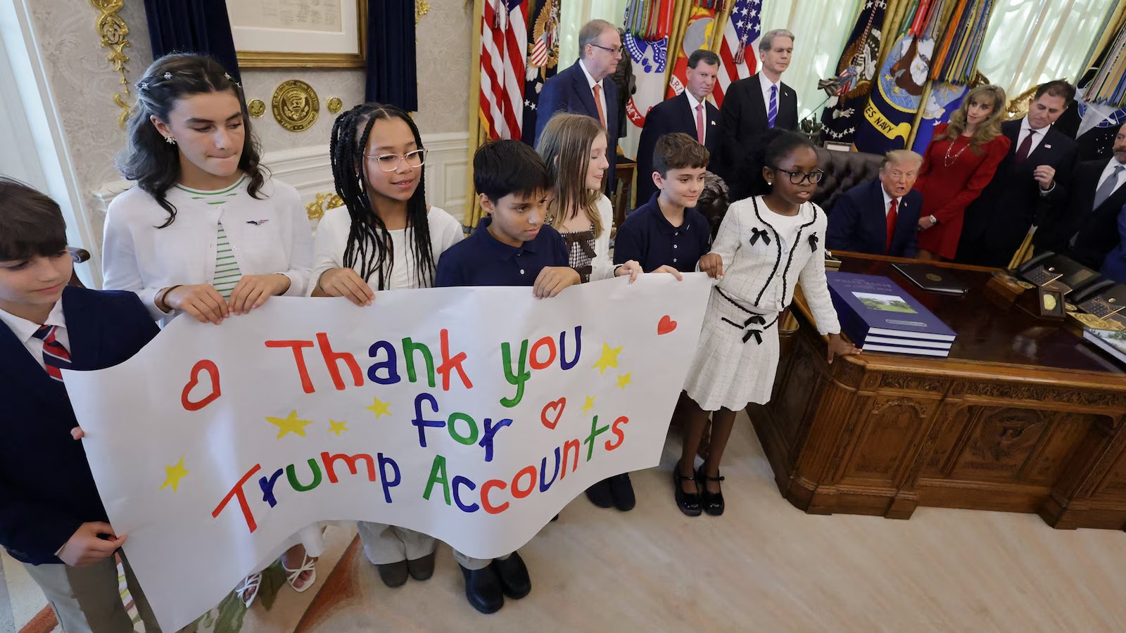 Trump announces ‘historic’ enrollment of 70 million children into Trump Accounts