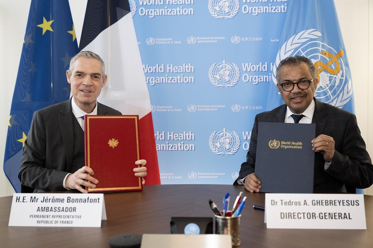 France signs agreements to support WHO’s work