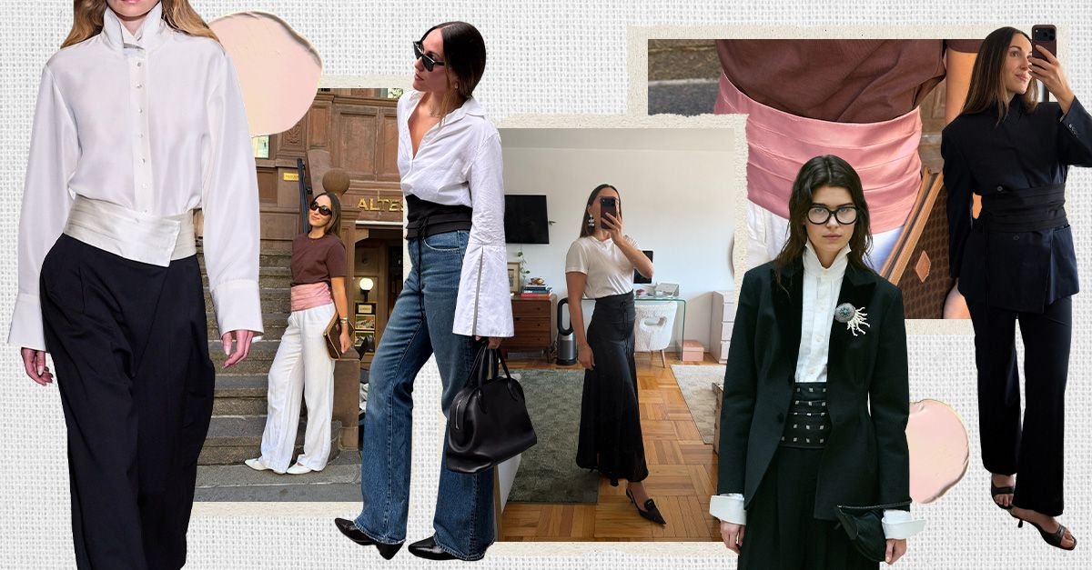 5 Ways I’m Wearing the Cummerbund Trend IRL This Fall