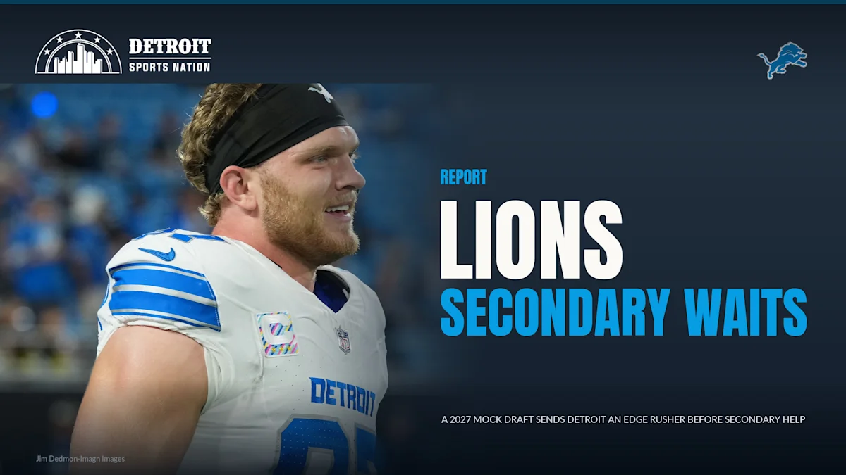 2027 Mock Draft Makes the Lions Wait on Secondary Help