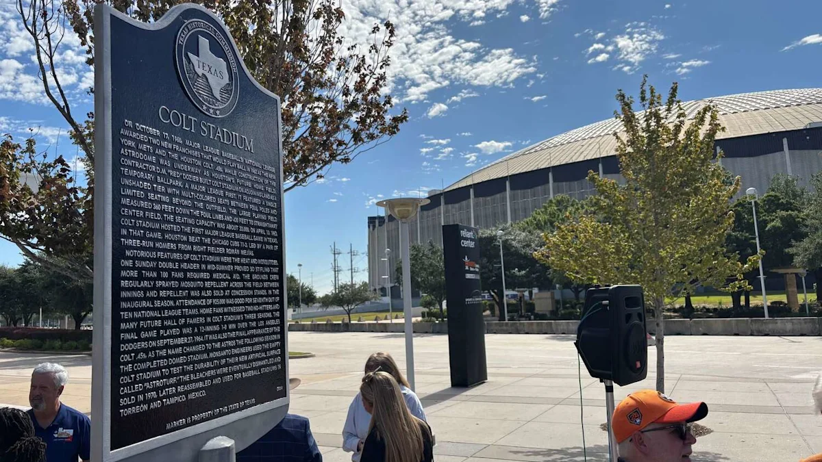 Houston’s Colt Stadium finally gets its historical marker with heat, mosquitoes and all
