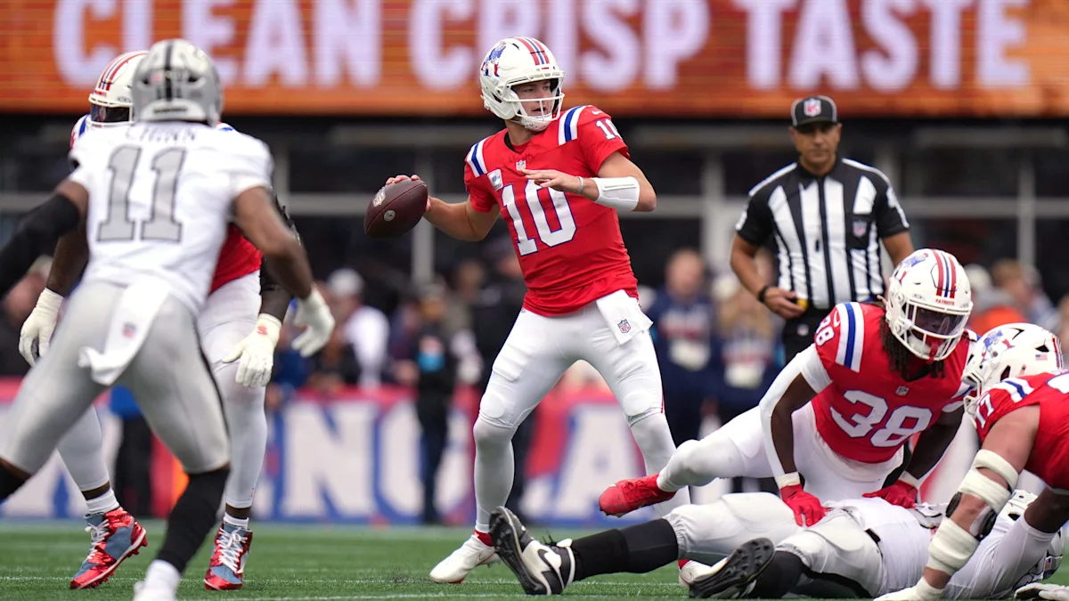 Viral video of All-Pro DB’s stunned reaction to Drake Maye throw