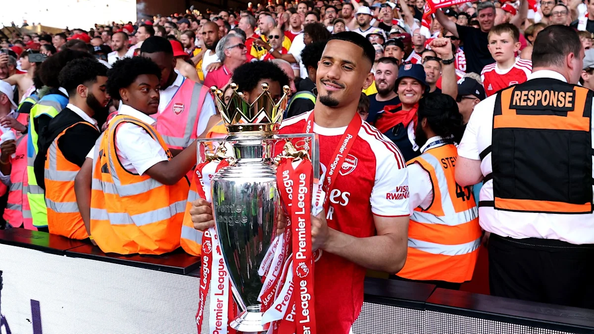Mikel Arteta explains William Saliba’s omission from Arsenal’s 2026/27 squad photo