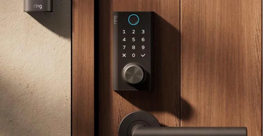 Ring’s smart lock can be recharged by turning a dial