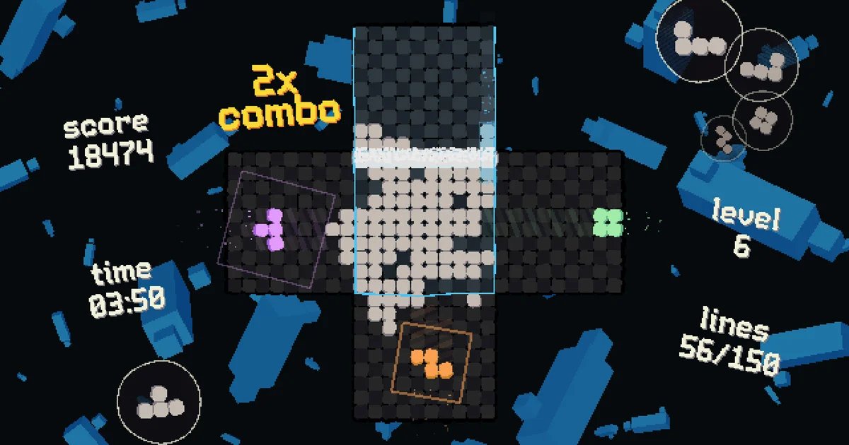 ROTETRA is Tetris where the blocks fall from four different sides at once and lord almighty I don’t have the brainspace to be good at it, but it sure is fun