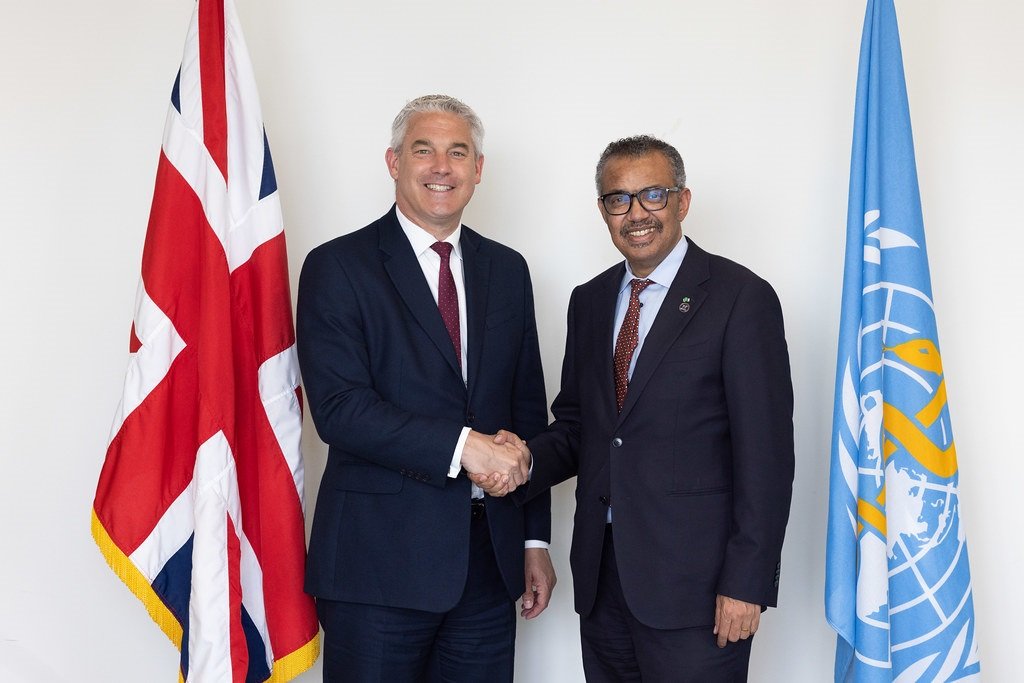 WHO and the UK hone their collaboration against pandemics, other health threats