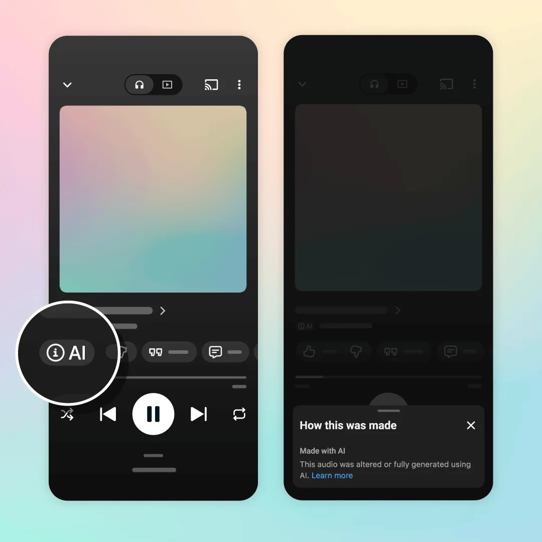 YouTube Music launches new labels as AI-generated music floods streaming platforms