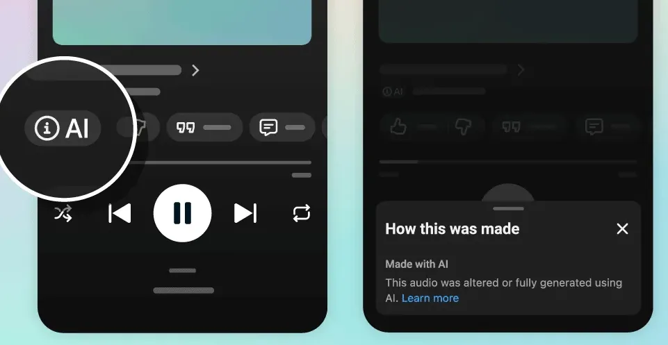 YouTube sticks new labels on AI-generated songs